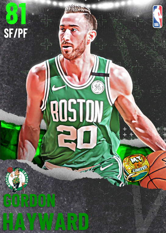 NBA 2K20  2KDB Emerald Gordon Hayward (82) Complete Stats