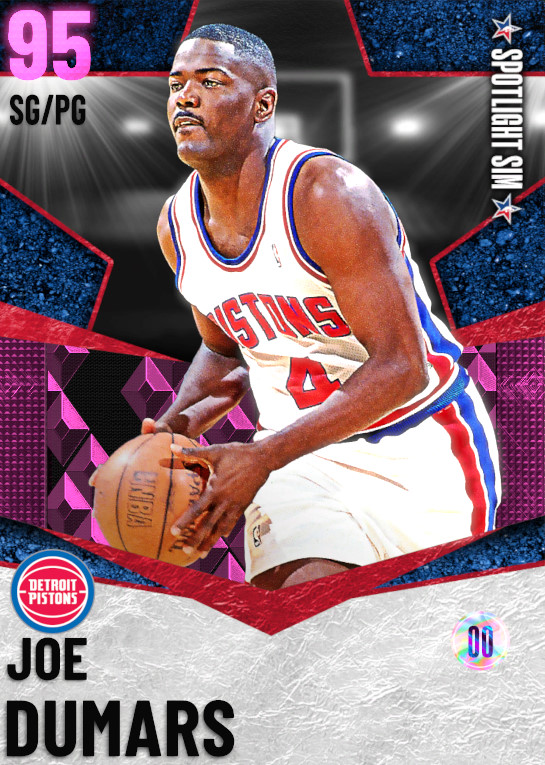 NBA 2K21  2KDB Pink Diamond Joe Dumars (95) Complete Stats