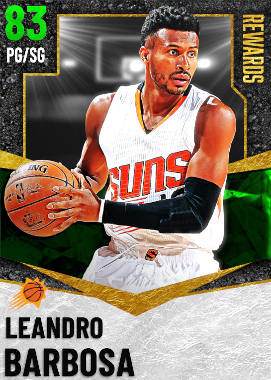 NBA 2K21  2KDB Emerald Leandro Barbosa (83) Complete Stats