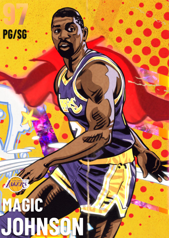 Magic Johnson NBA Poster by skythlee on DeviantArt