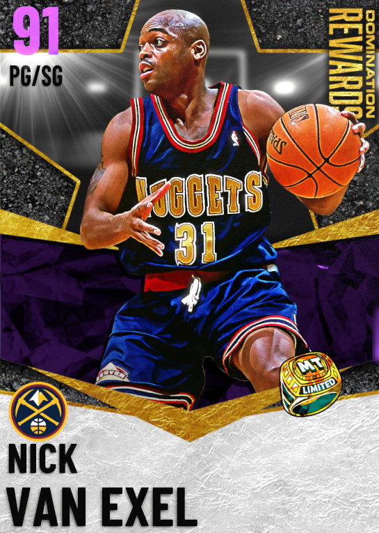 NBA 2K22  2KDB Gold Nick Van Exel (78) Complete Stats