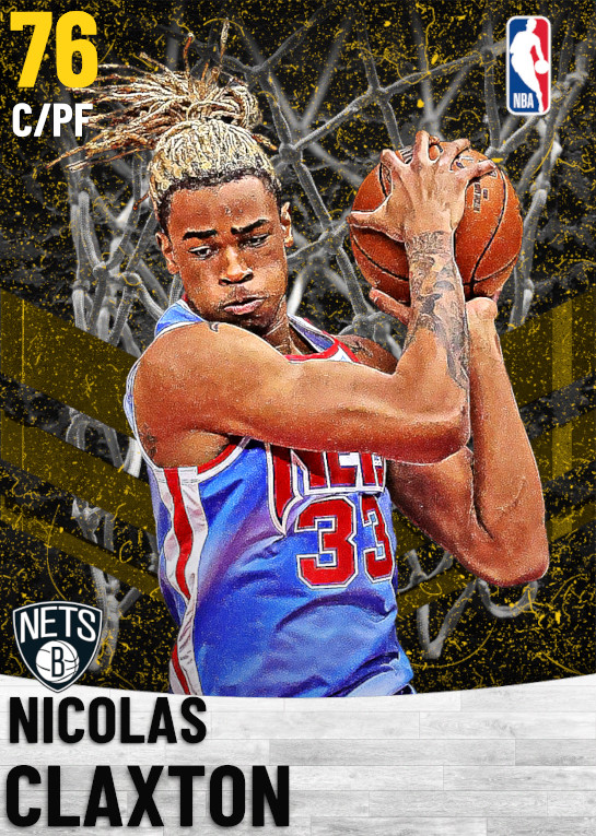 NBA 2K22  2KDB Gold Nicolas Claxton (72) Complete Stats