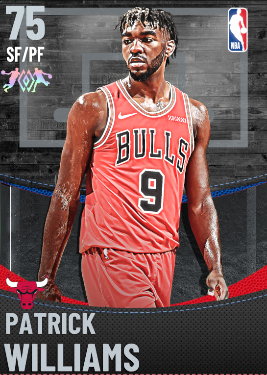 NBA 2K21  2KDB Silver Patrick Williams (75) Complete Stats
