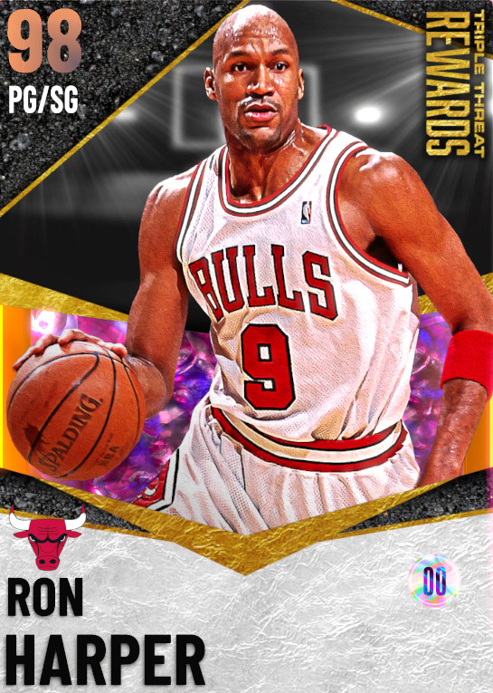 NBA 2K22  2KDB Pink Diamond Ron Harper (95) Complete Stats