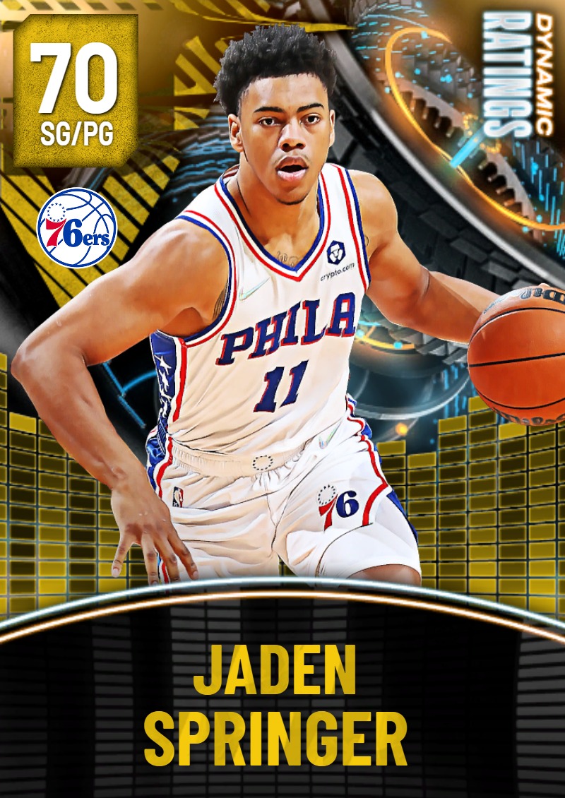 NBA 2K22  2KDB Gold Jaden Springer (70) Complete Stats