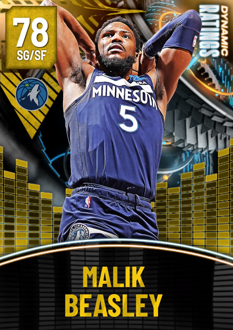 NBA 2K23  2KDB Gold Malik Beasley (72) Complete Stats