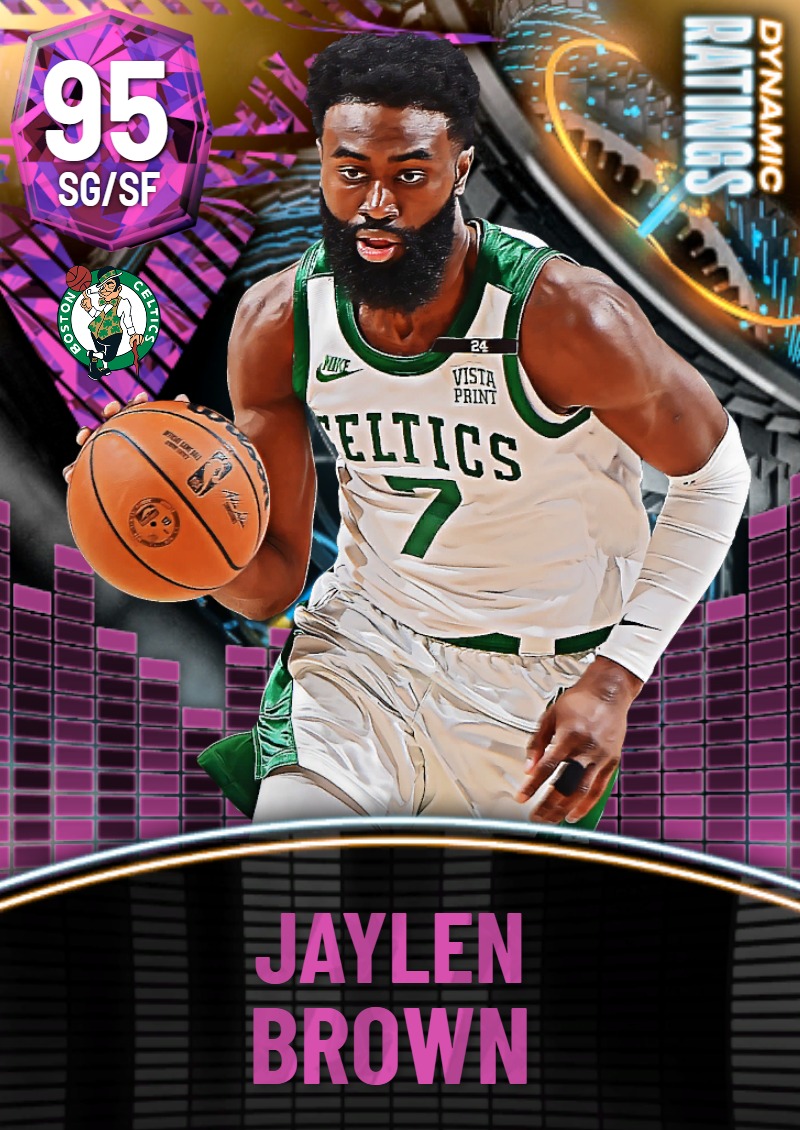 NBA 2K22  2KDB Pink Diamond Jaylen Brown (95) Complete Stats