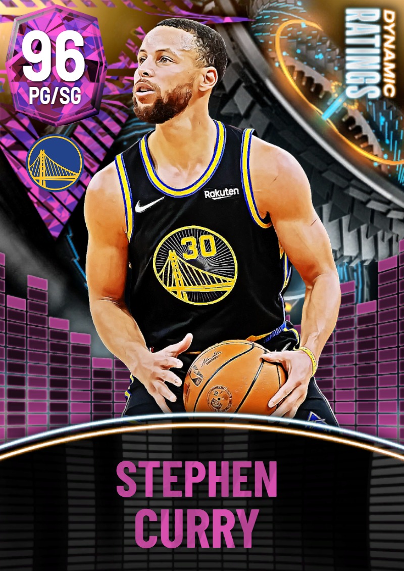 NBA 2K23  2KDB Amethyst Stephen Curry (90) Complete Stats
