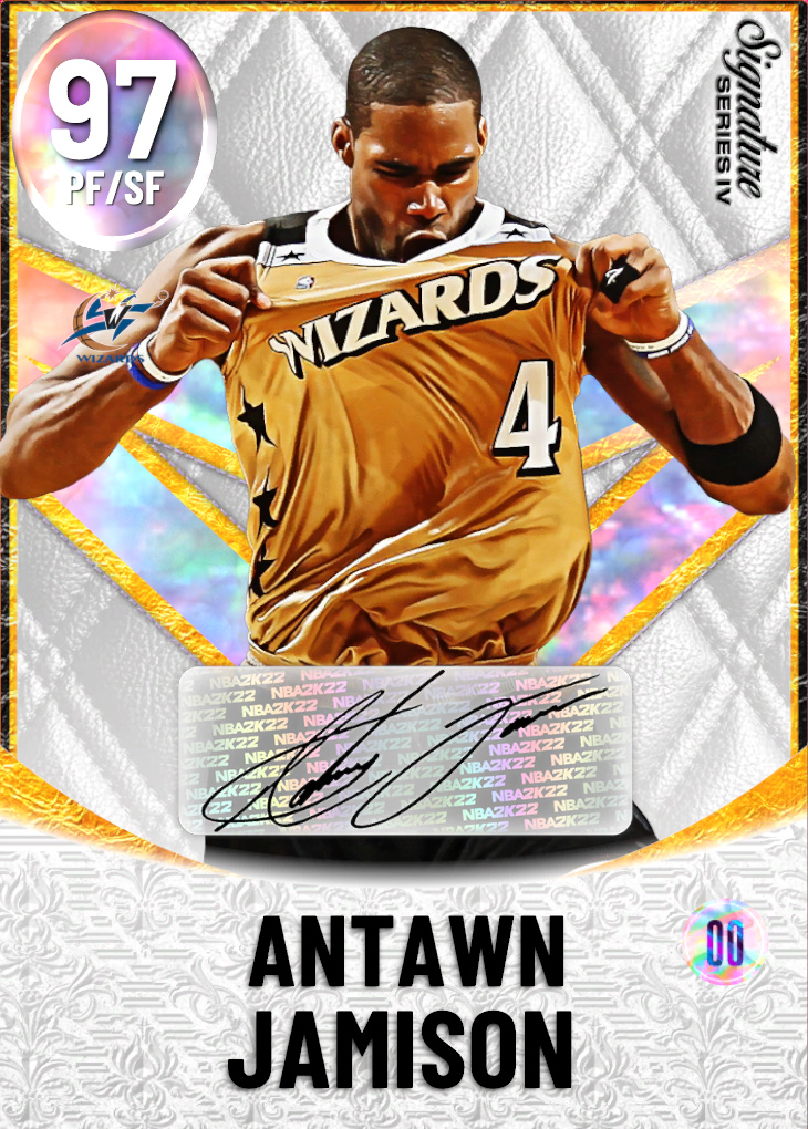 NBA 2K22  2KDB Diamond Antawn Jamison (93) Complete Stats