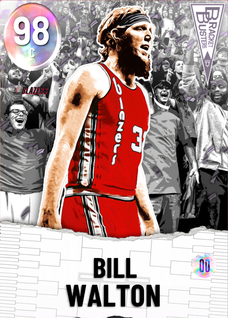 NBA 2K22  2KDB Amethyst Bill Walton (90) Complete Stats