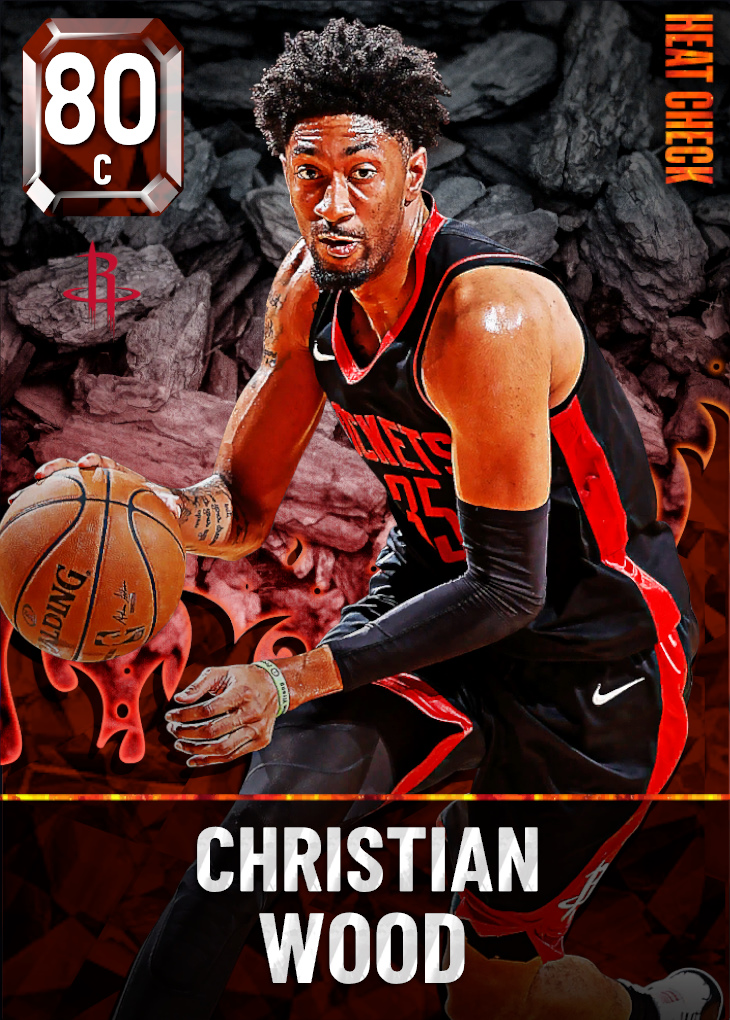 Christian Wood Basketball Paper Poster Rockets