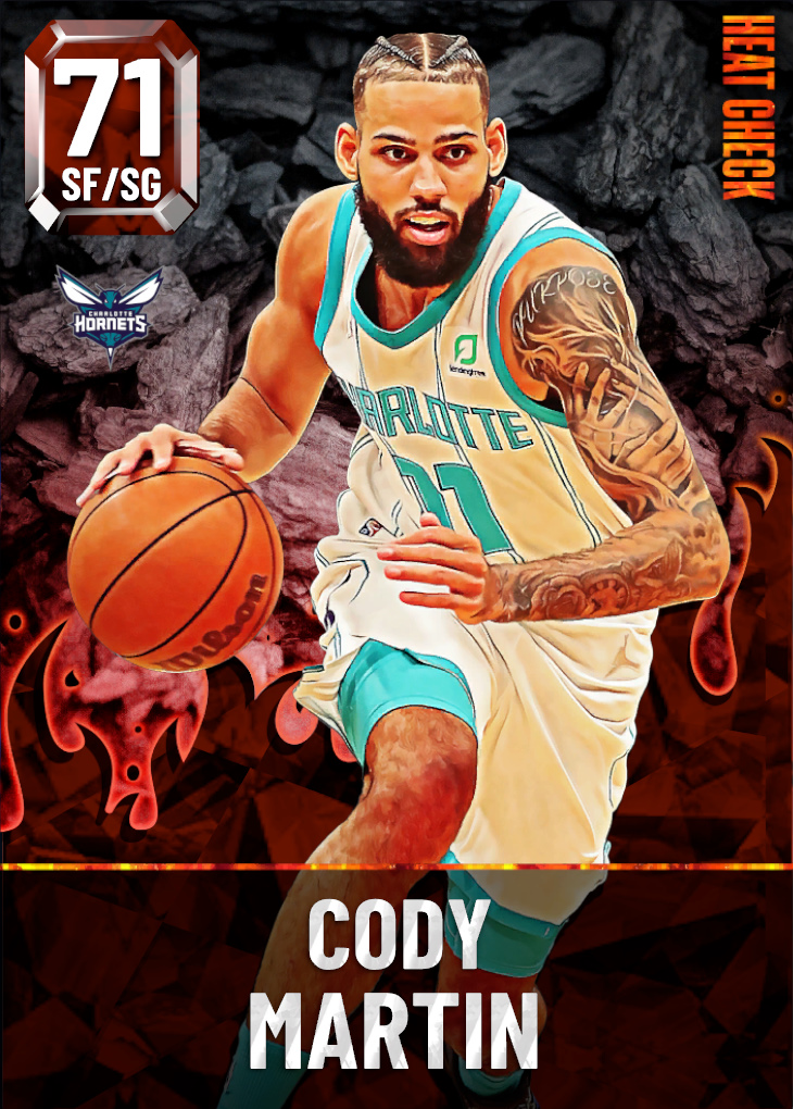 NBA 2K20  2KDB Silver Cody Martin (70) Complete Stats