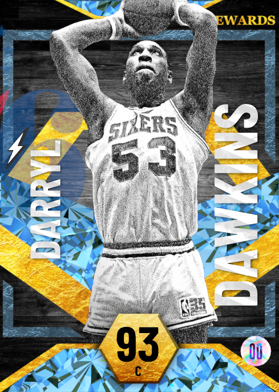 NBA 2K22  2KDB Dark Matter Darryl Dawkins (99) Complete Stats