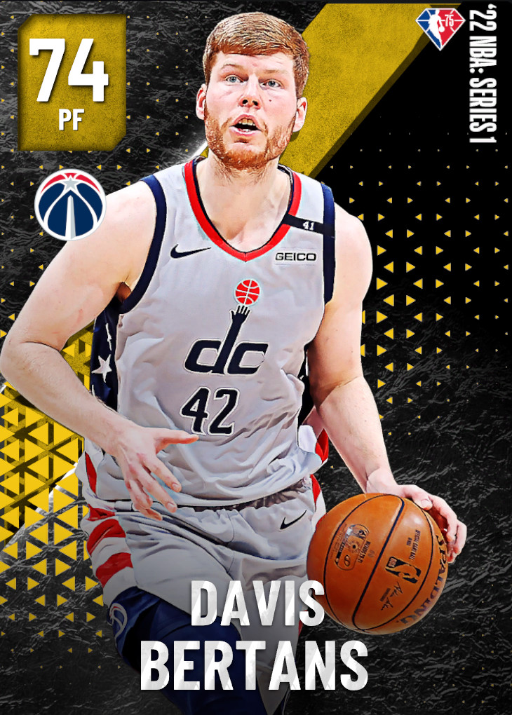 NBA 2K23  2KDB Gold Davis Bertans (71) Complete Stats