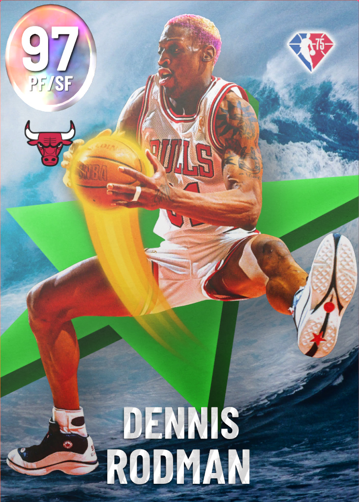 NBA 2K24  2KDB Amethyst Dennis Rodman (90) Complete Stats