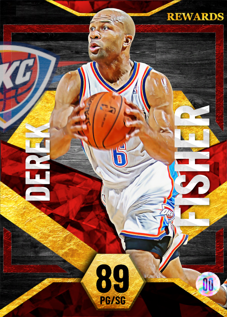 NBA 2K22  2KDB Gold Derek Fisher (78) Complete Stats