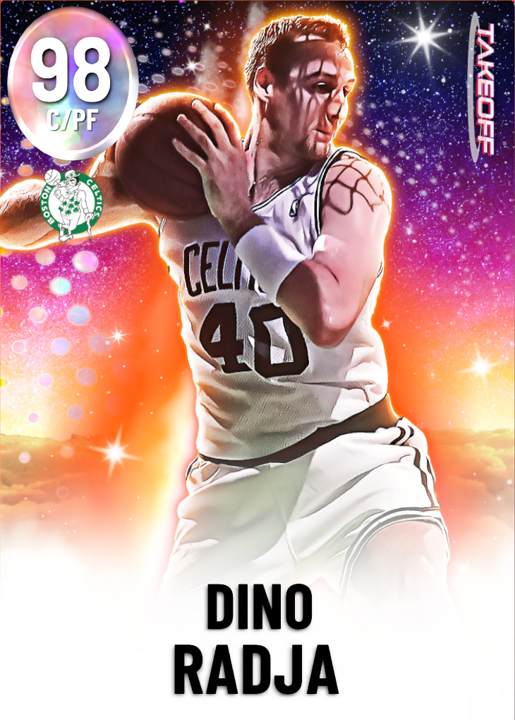 NBA 2K22  2KDB Galaxy Opal Dino Radja (98) Complete Stats
