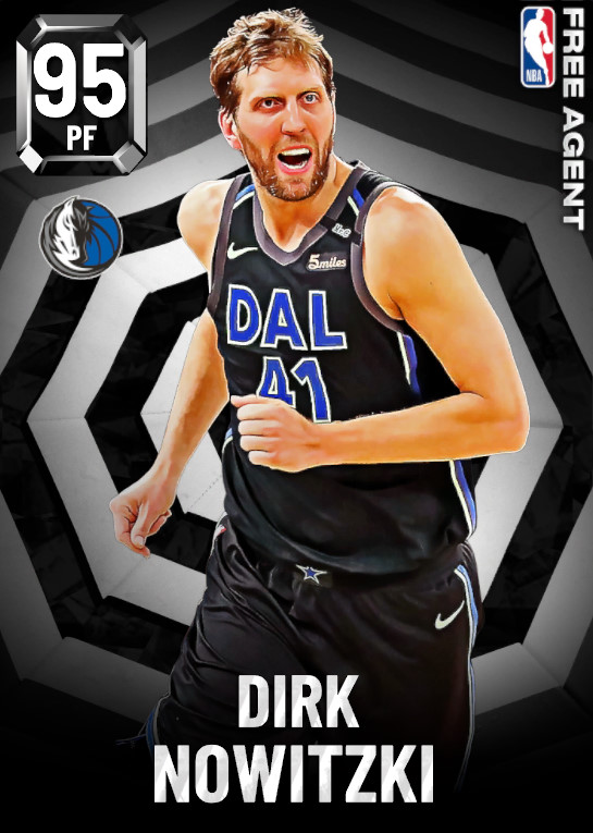 NBA 2K22  2KDB Pink Diamond Dirk Nowitzki (96) Complete Stats