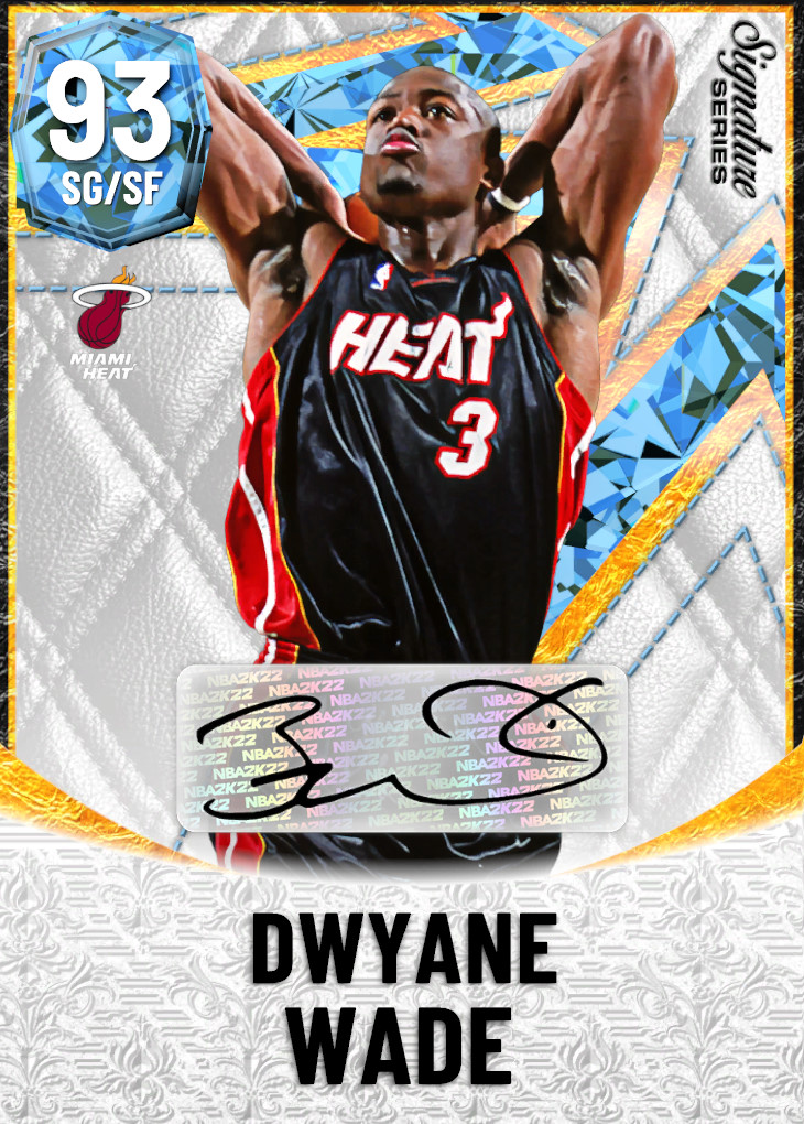 NBA 2K22  2KDB Pink Diamond Dwyane Wade (95) Complete Stats