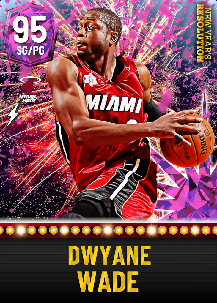 NBA 2K22  2KDB Pink Diamond Dwyane Wade (95) Complete Stats