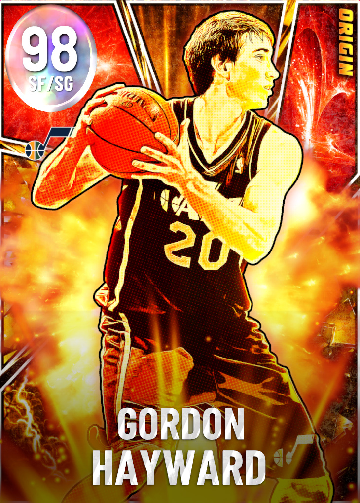 NBA 2K23  2KDB Galaxy Opal Gordon Hayward (98) Complete Stats