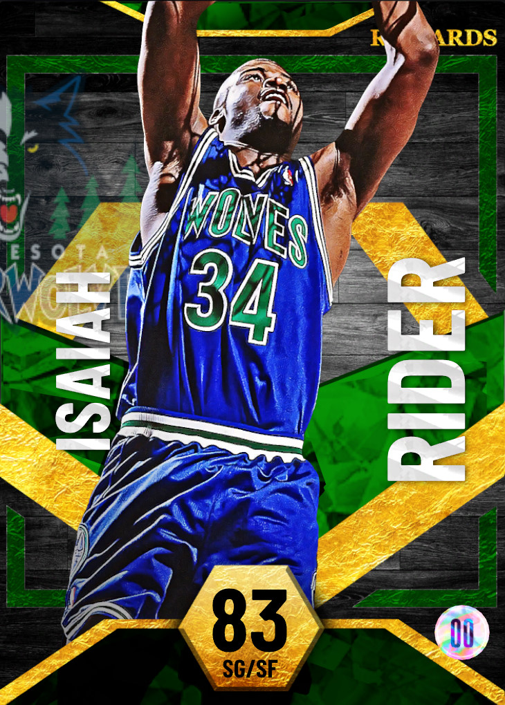 NBA 2K22  2KDB Gold Isaiah Rider (76) Complete Stats