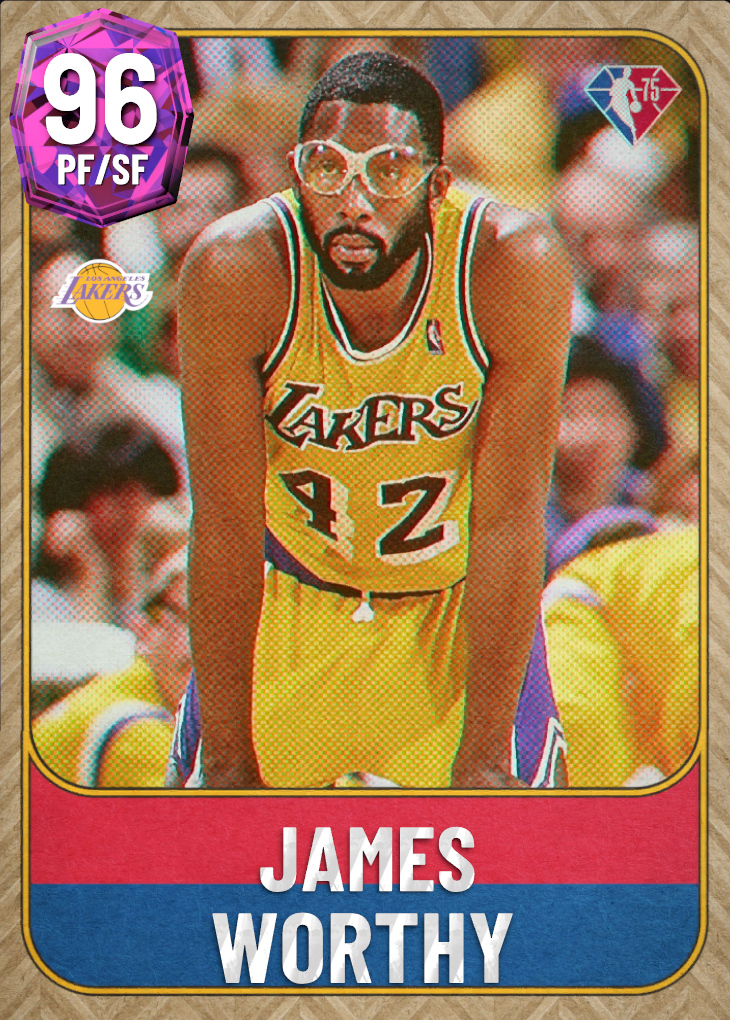 NBA 2K23  2KDB Pink Diamond James Worthy (96) Complete Stats