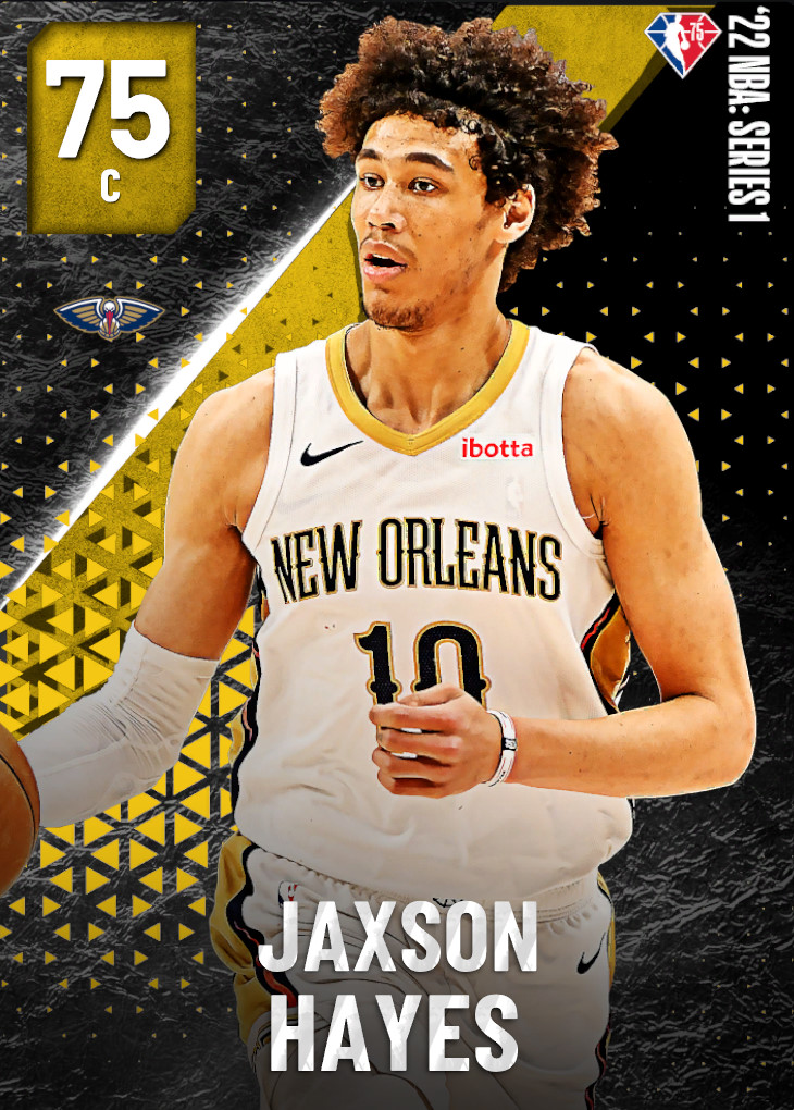 NBA 2K21  2KDB Gold Jaxson Hayes (76) Complete Stats
