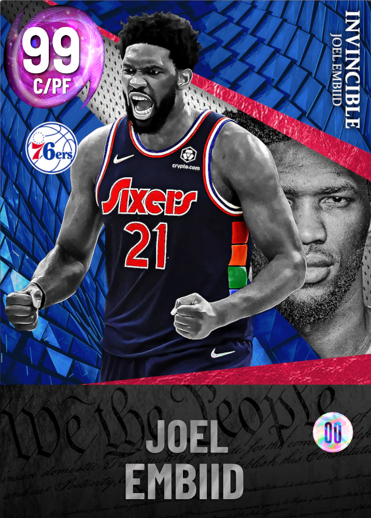 NBA 2K23  2KDB Galaxy Opal Joel Embiid (98) Complete Stats