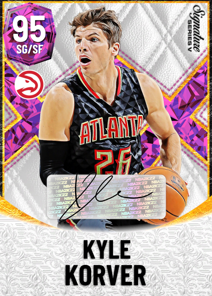 NBA 2K23  2KDB Pink Diamond Kyle Korver (96) Complete Stats