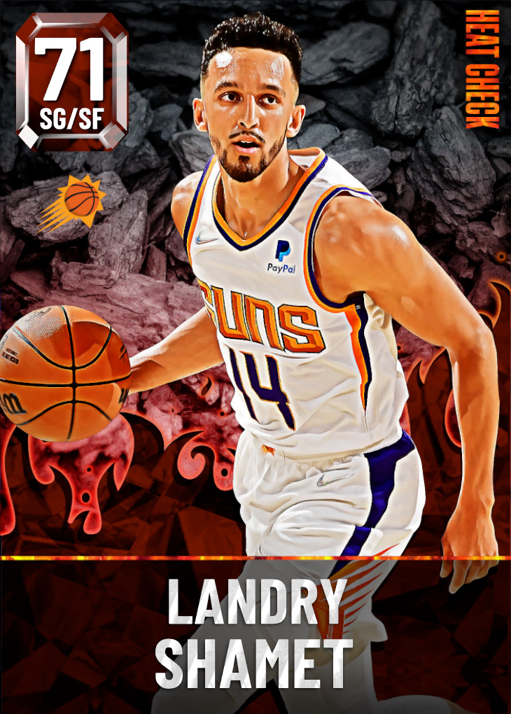 NBA 2K23  2KDB Gold Landry Shamet (72) Complete Stats
