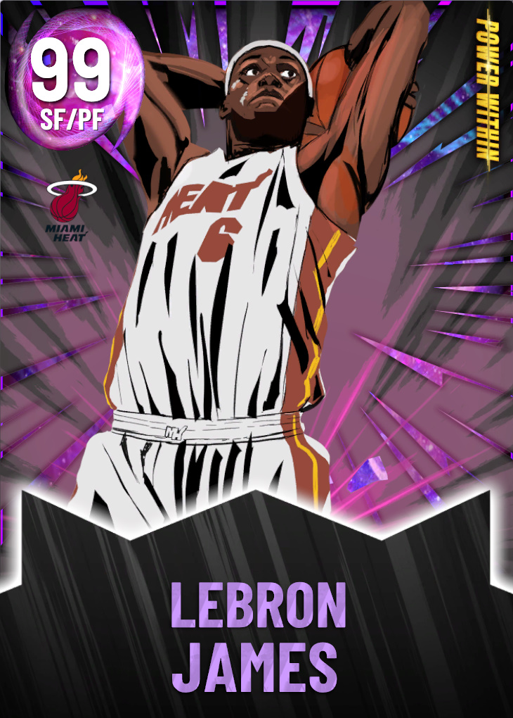 NBA 2K21  2KDB Galaxy Opal LeBron James (97) Complete Stats