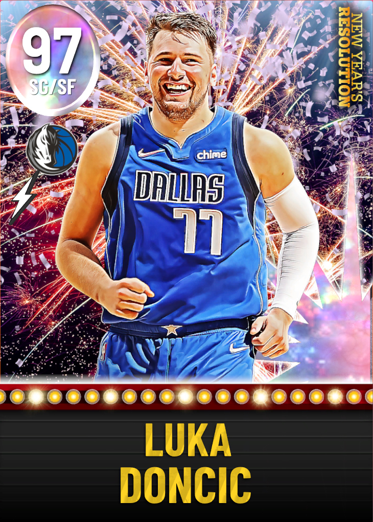 NBA 2K23  2KDB Galaxy Opal Luka Doncic (97) Complete Stats
