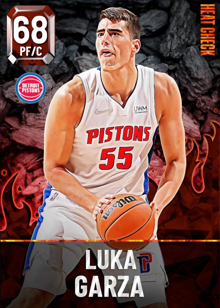 Luka Garza - Detroit Pistons - City Edition Jersey - Dressed, Did Not Play  (DNP) - 2021-22 NBA Season