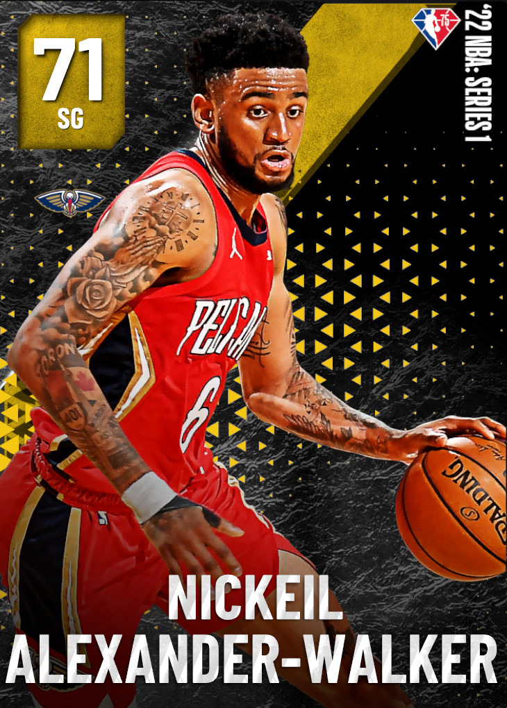 NBA 2K23  2KDB Gold Nickeil Alexander-Walker (75) Complete Stats