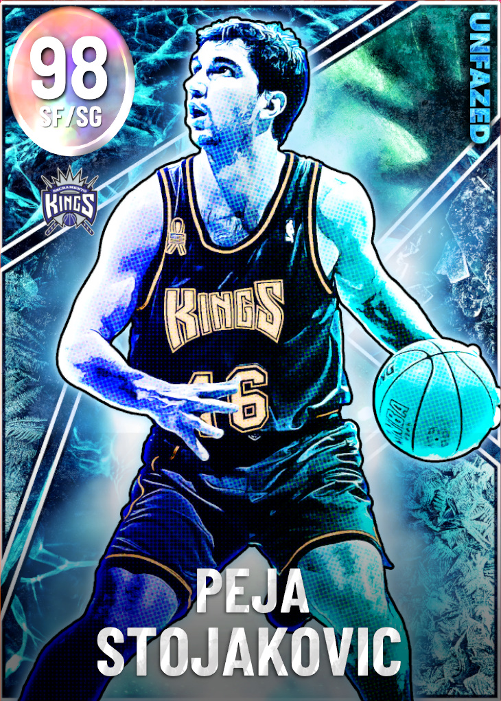 NBA 2K20  2KDB Pink Diamond Peja Stojakovic (96) Complete Stats