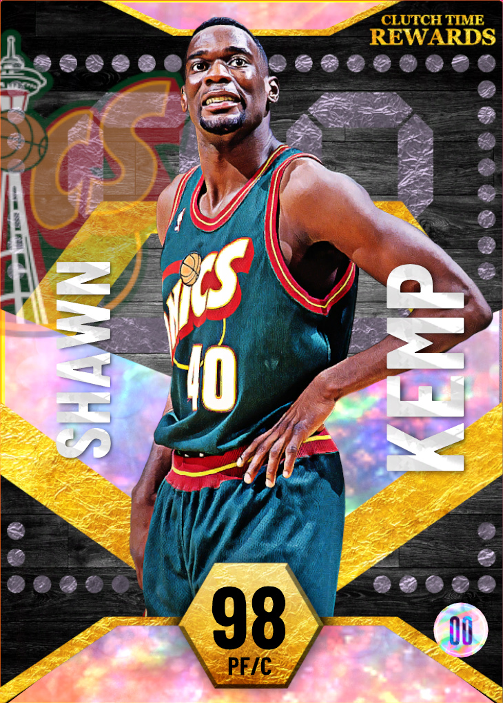 NBA 2K22  2KDB Pink Diamond Shawn Kemp (95) Complete Stats