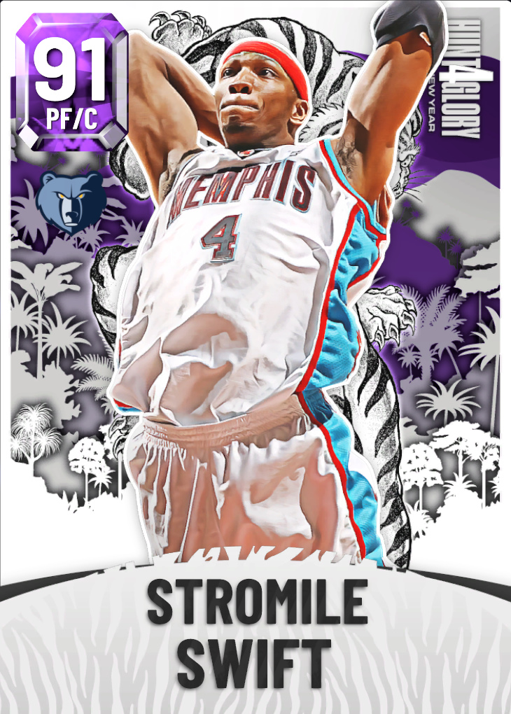 NBA 2K22  2KDB Amethyst Stromile Swift (91) Complete Stats
