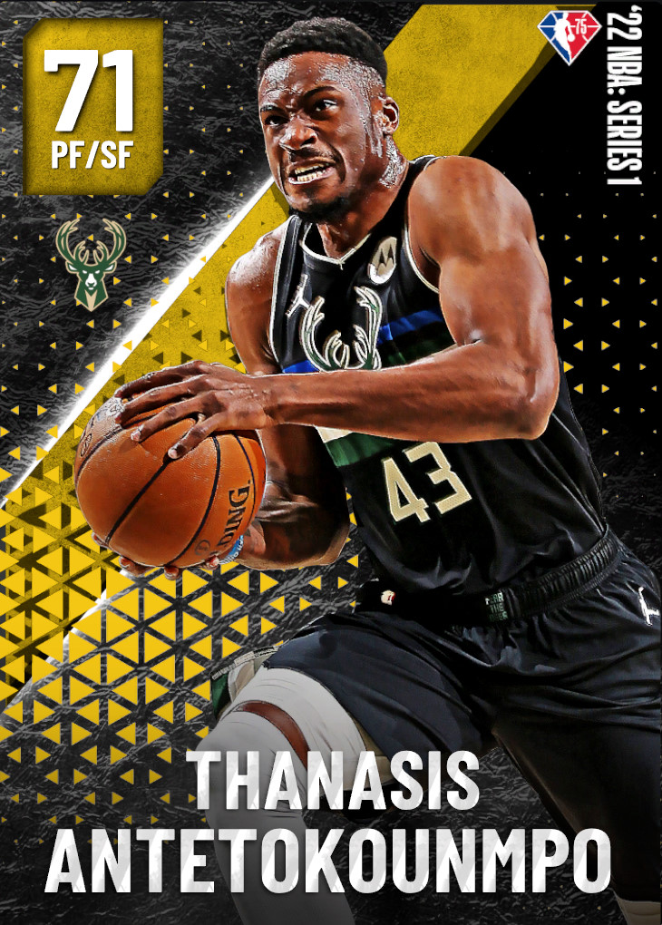 NBA 2K23  2KDB Gold Thanasis Antetokounmpo (72) Complete Stats