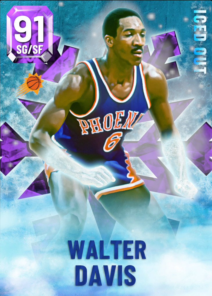 NBA 2K22  2KDB Pink Diamond Walter Davis (96) Complete Stats