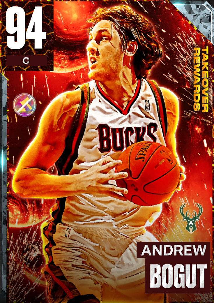 NBA 2K22  2KDB Pink Diamond Andrew Bogut (96) Complete Stats