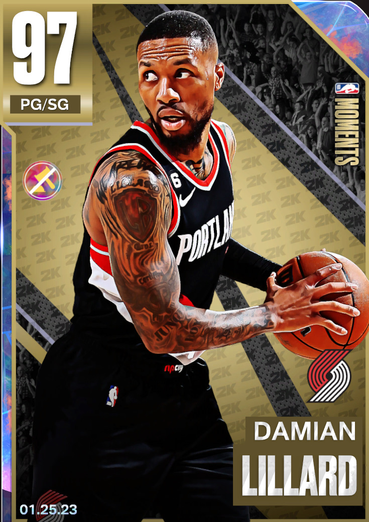 NBA 2K23 | 2KDB Galaxy Opal Damian Lillard (97) Complete Stats