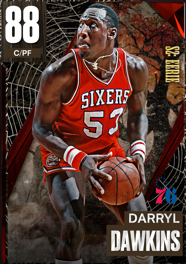 NBA 2K22  2KDB Dark Matter Darryl Dawkins (99) Complete Stats