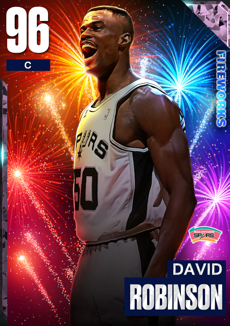 NBA 2K22  2KDB Pink Diamond David Robinson (95) Complete Stats