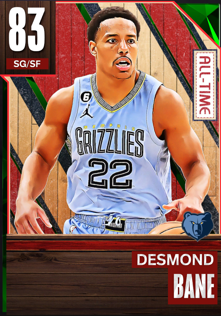 NBA 2K23  2KDB Emerald Desmond Bane (80) Complete Stats