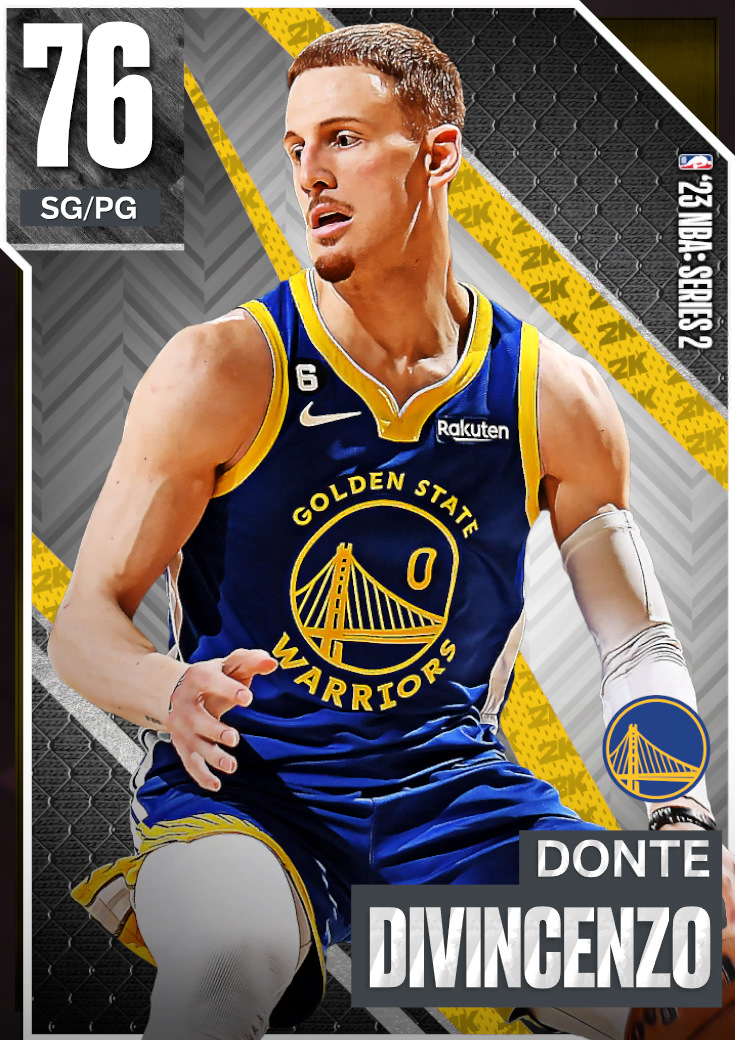 NBA 2K23  2KDB Gold Donte DiVincenzo (76) Complete Stats