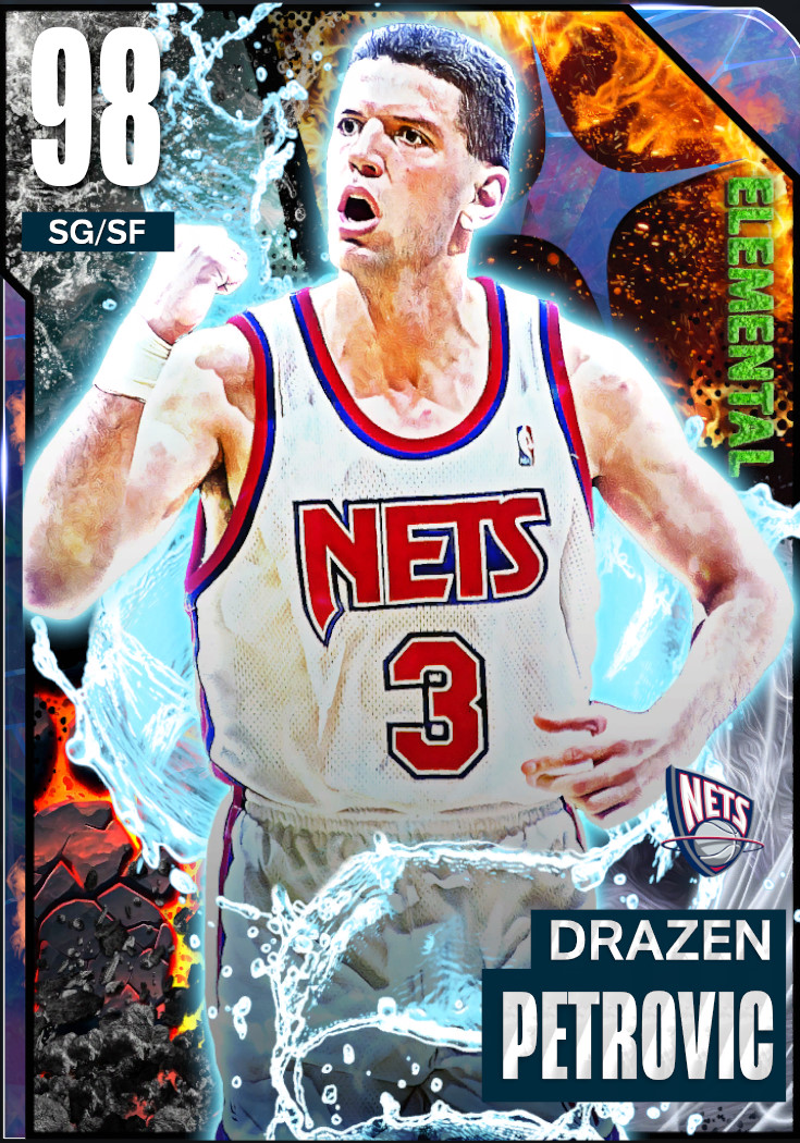 NBA 2K23  2KDB Diamond Drazen Petrovic (93) Complete Stats