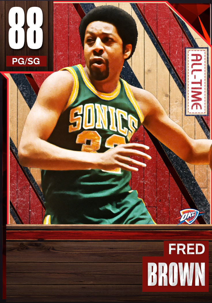 NBA 2K23  2KDB Ruby Fred Brown (87) Complete Stats