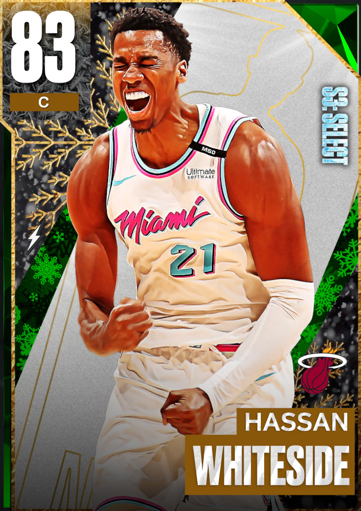 NBA 2K23  2KDB Pink Diamond Hassan Whiteside (96) Complete Stats