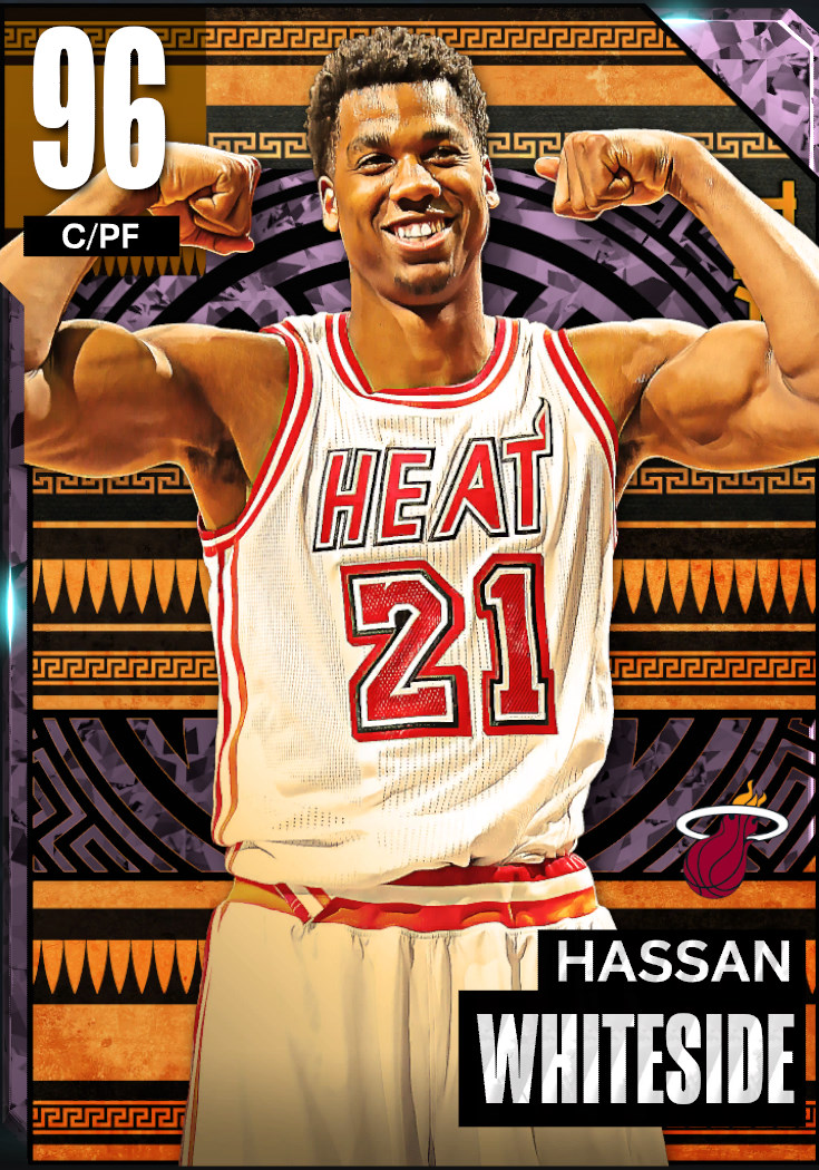 NBA 2K23  2KDB Pink Diamond Hassan Whiteside (96) Complete Stats